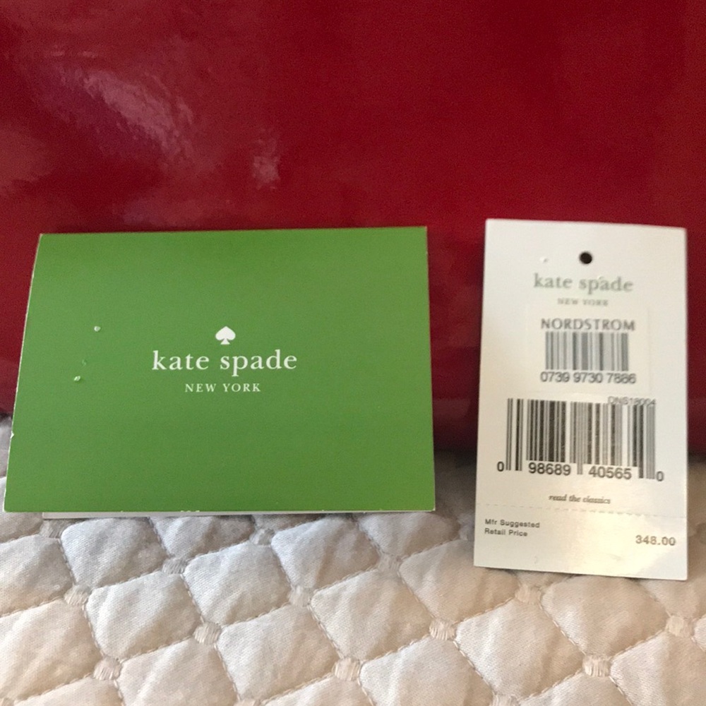 Kate Spade Carlisle Street Sylvie Handle Bag in Red patent w/ long strap. NWT - Picture 10 of 13